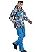 HOTIAN Herren Schneeanzug Herren Ski Jacke und Hosen Set Winter Warme Schnee Skifahren Sätzefür Wandern Klettern Isoliertes Snowboarden blue+blue XL