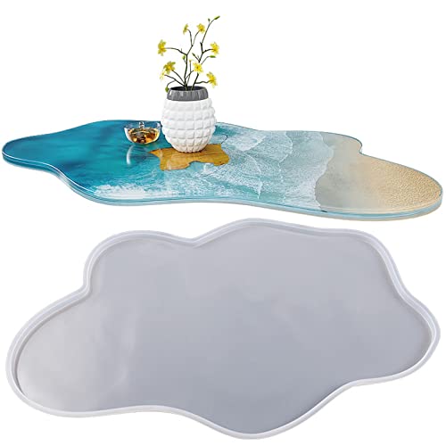24 Inch Large Silicone Table Resin Epoxy Mold, Charcuterie Board Tray Casting Molds , River Table, Coffee Table, Modern Desk Night Stand, DIY Cutting Board Making Mould, Home Art Decoration Agate