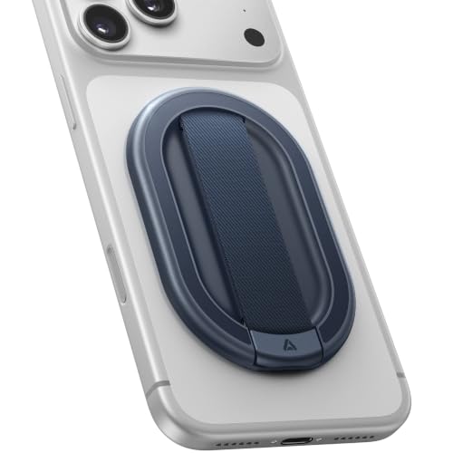 andobil [2026 Woven Comfort] Magnetic Phone Grip for MagSafe w/Finger Strap | Soft Nylon Strap, 25 N56 Magnets, Cell Phone Grip Ring Holder for iPhone 18 Pro Max 17 16 15 14 13 12, MagSafe Accessories - image 1