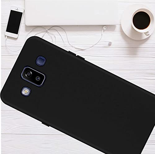 Image of Mobile Back Cover Case for Samsung Galaxy J7 Duo (Silicone Case|CameraProtection|Black SC1510)