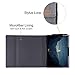 MOSISO Case Compatible with Microsoft 2019 Surface Pro X 13 inch, Ultra Slim PU Leather Portfolio Multi Angle Sleeve Magnetic Protective Tablet Cover with Pencil Holder & Back Pocket, Gray