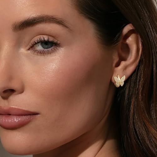 Gold Bow Earrings for Women Trendy French Elegant Ribbon Gold Earrings for Women Bow Jewelry Wedding Party Gift for Her2