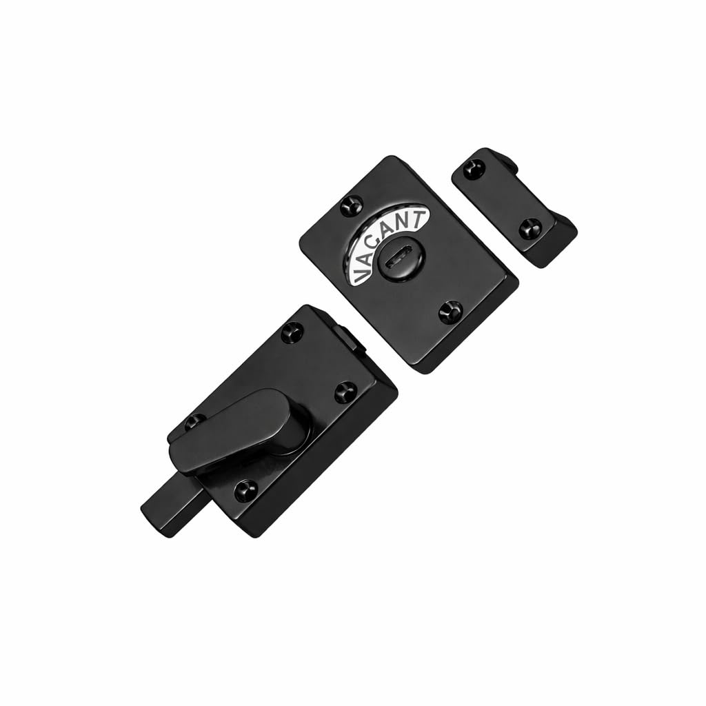 Golden Grace Bathroom Toilet Indicator Bolt Vacant/Engaged, Matt Black