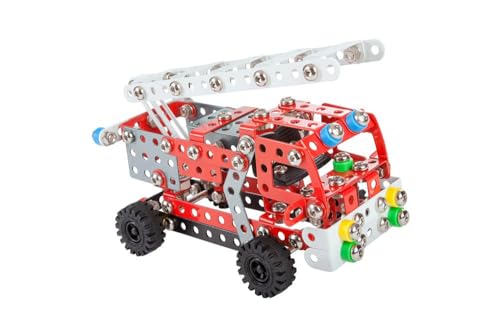 Constructor Fire Engine – Jeu de Construction Métallique – 314 Pièces – Camion de Pompiers à Assembler – Coffret STEM dès 8 Ans