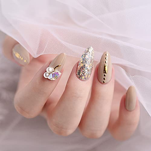 Geometry Nail Art Stickers, Holographic 5D Gold Nail Self-Adhesive Sticker Design, Bronzing Line Square Rhombus Circle Heart Nail Transfer Decals For Women Girls Manicure Glitter Art Decorations #TOP6