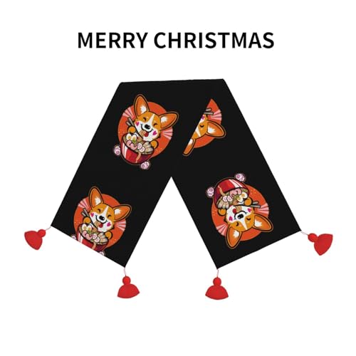 Chemin de table de Noël Corgi original pour égayer vos repas festifs - 4