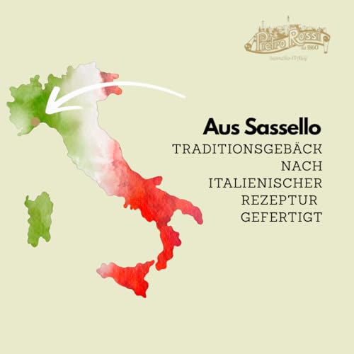 Pietro Rossi Weiche Amaretti 750G [EINZELN VERPACKT] - mit 37,5% Aprikosenkernen - Italienisches Kaffeegebäck - Perfekt zum Kaffee, Heißgetränken & als Dekoration - Traditionelle Rezeptur
