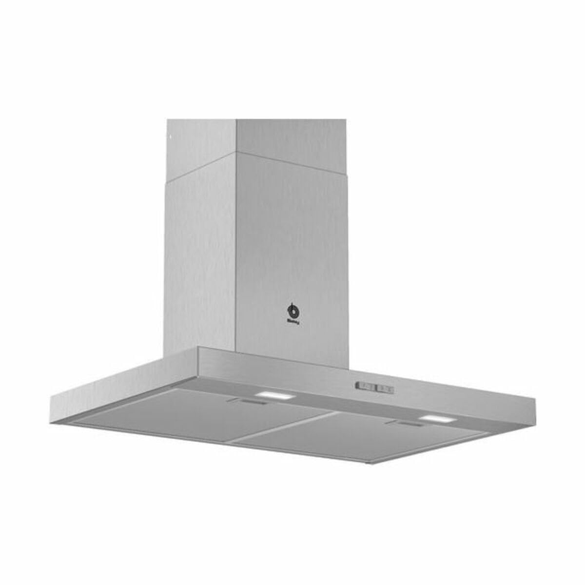 Campana - Balay 3BC076MX, Decorativa, 590m3/h, 3 posiciones, 75 cm, Inox