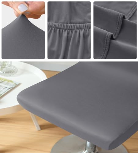 Housse de tabouret de bar avec dossier imperméable et lavable pour chaise basse - 7