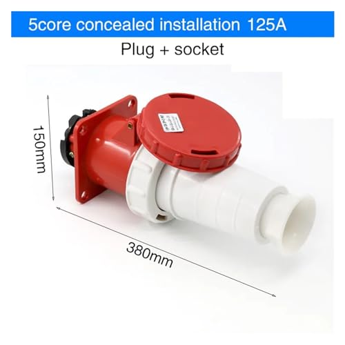 Conector Aviación Industrial Impermeable 3-5 Pines 125A miniatura 2