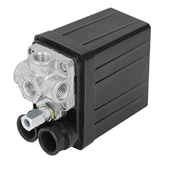 Air Compressor Pressure Switch 90 to 125PSI, Automatic Valve with 4 ...