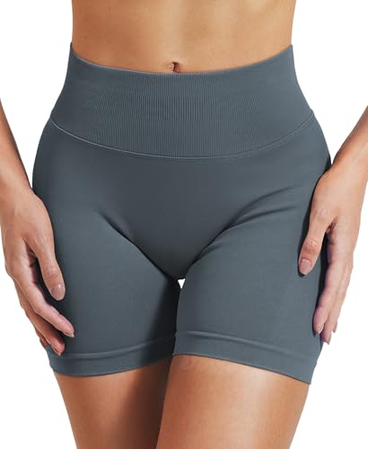 Image of VOYJOY Women Workout Impact Shorts 2.5 inch / 3.6 inch / 4.5 inch / 6 inch Scrunch Butt Booty | Tummy Control, High Waisted, Bike Short, Gentle Compression, for Women