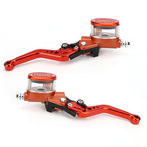 Motorcycle,Pair Brake Clutch Lever Universal Motorcycle Master Cylinder Reservoir Hydraulic Pump Handbrake 22mm