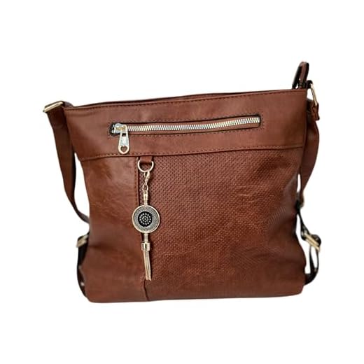 Bolsa Feminina Tranversal Tiracolo Bolsa Ombro Marrom Média