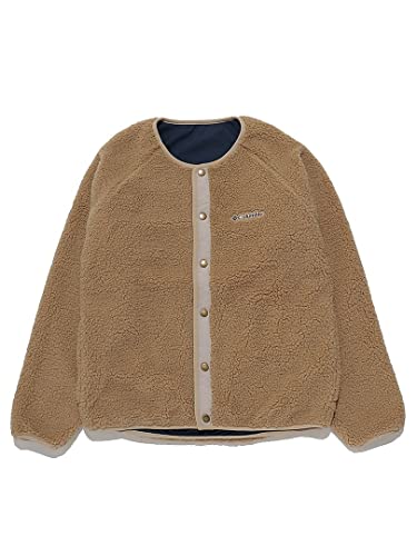 コロンビア(Columbia) フルジップ フリース 撥水 シアトルマウンテンリバーシブルジャケット PM0804 214 (ベージュ/SS/Men's)