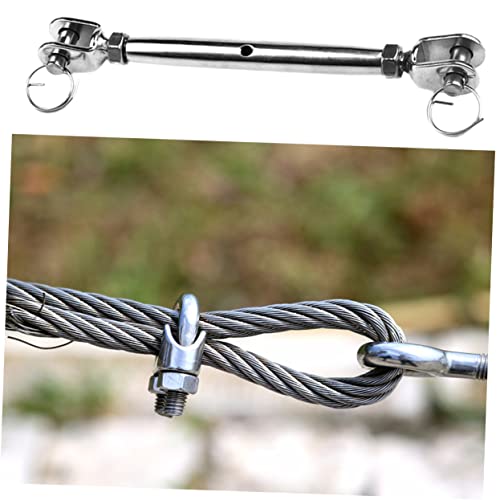 GLEAVI Tensionador de Cable de Acero Inoxidable 2 piezas, Tornillo Tensor para Cable de Cuerpo Cerrado para Uso Industrial miniatura 5