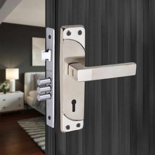 Image of Milton 7 Inch Stainless Steel Two Tone Mortise Lock Set- MSS-489