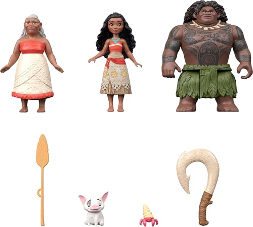 Mattel Disney Moana Set of 3 Small Dolls & Accessories - image 4