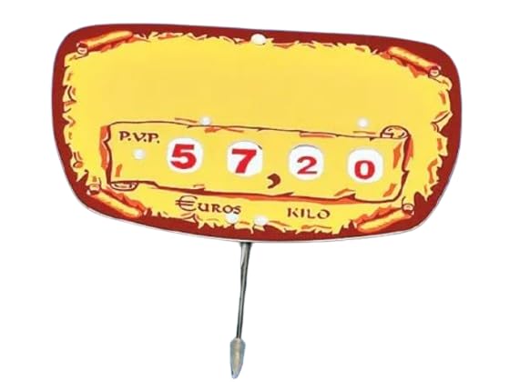 BALSAT Portaprecios pescaderia, Portaprecios para carniceria, portaprecio charcuteria, pizarra precios Mod. Out- 12 ud.
