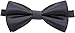Marino Mens Elastic Fashion Suspenders 1.25 Wide with Genuine Leather Double Button Loops, and Polyester Bow Tie Set