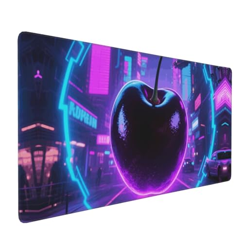 Tapis de souris de jeu Black Cherry 90,2 x 40,6 cm étendu et antidérapant