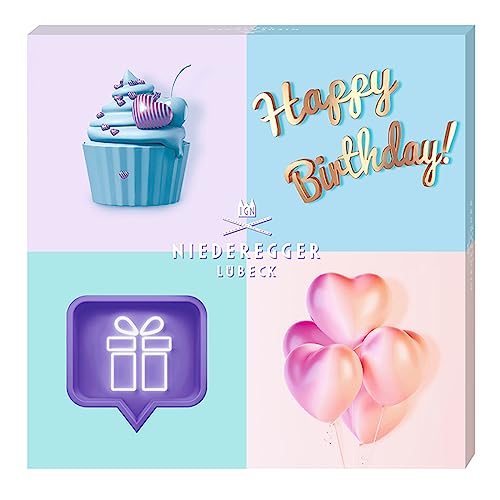 Niederegger Motto-Präsent "Happy Birthday" Cupcake 100g