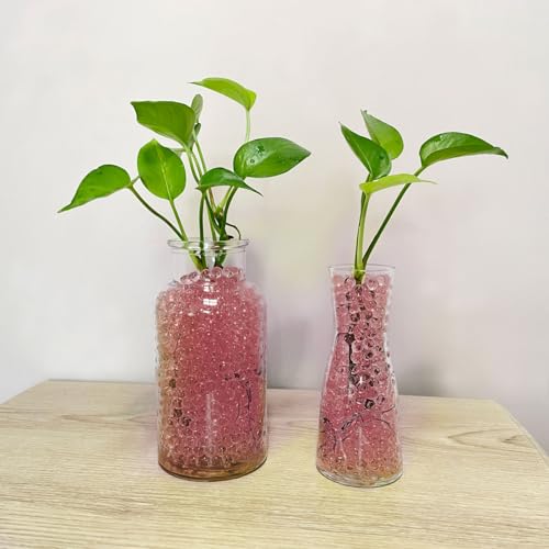 KONFEN Water Beads 20000 Pcs Water Gel Soil, Red Crystal Beads Gel Ball Vase Fillers for Home Decorations (Red, 100g, 7-8mm) - Image 2
