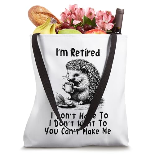 Bolsa tote con diseño de erizo y café miniatura 4