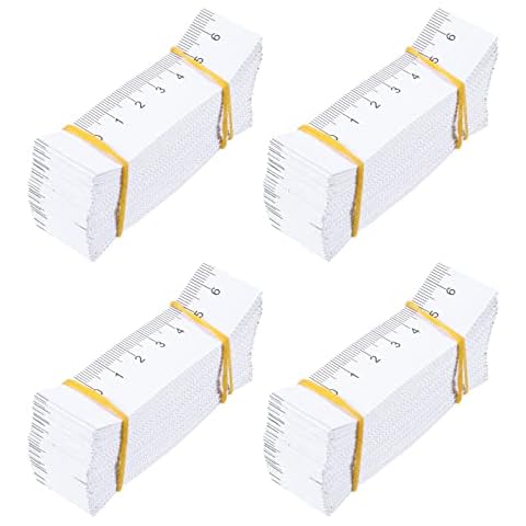 Angoily 100PCS Papier Maßband für Körper Messung Medizinische Maßband für Babys Kopf Körper Messung Cover