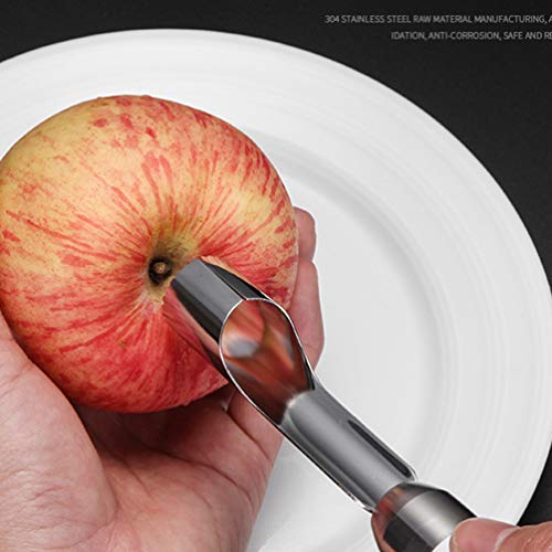Escorredor de frutas em aço inoxidável UPKOCH Apple Corer de abacaxi para cantos de frutas e vegetai