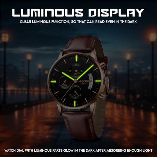 NIBOSI Men Sport Quartz Chronograph Watch L-BnGB - Image 7