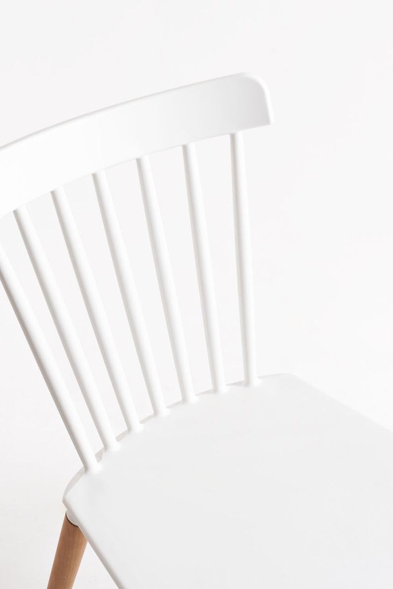 Regalos Miguel - Packs Sillas Comedor - Pack 4 Sillas Leka - Blanco