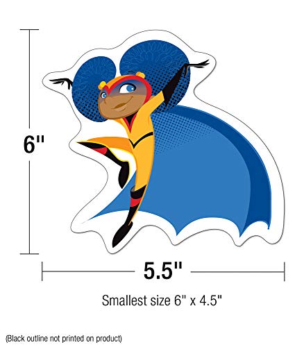 Image of Carson Dellosa 42-Piece Colorful Super Hero Cutouts, Superheroes for Superhero Party Decorations, Posterboard, Bulletin Board, Super Heroes Classroom Decor