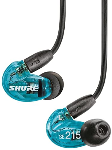 Shure Se215 Pro Wired Earbuds - Professional Sound Isolating Earphones, Clear Sound & Deep Bass, Single Dynamic Microdriver, Secure Fit In Ear Monitor, Plus Carrying Case & Fit Kit - Blue (Se215Spe) #TOP5