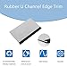 Rubber U Channel Edge Trim, 9.8ft Weather Stripping Seal Strip - Black U Shaped Gasket for up to 0.08 in(2mm) U Shape Weather Stripping Edge Protection & Noise Isolation - Sheet Metal Edge Protector