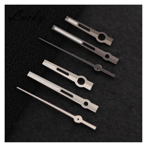 Aiguille de montre NH35 argent avec index luminescent vert C3 pour modification - 6