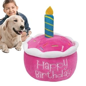 Generic Geburtstag Plüsch Cupcake Hundespielzeug Set