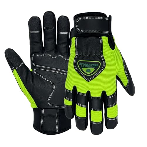 FORESTER Hi-Vis Chainsaw Gloves