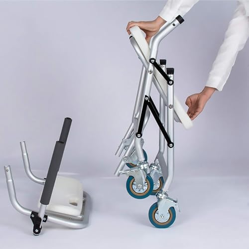 Tabouret de douche pour fauteuil roulant pliable avec roulettes