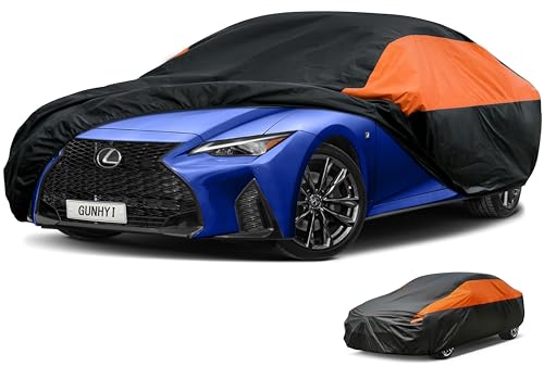 Image of GUNHYI Lexus Car Cover Custom Fit Lexus is IS200 IS250 IS300 IS350 (2015-2026) Waterproof All Weather for Automobiles, Lightweight Full Exterior Cover Outdoor Sun UV Rain Dust Snow Wind Protection.