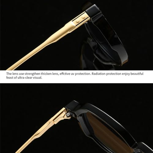 Image of Oval Sunglasses for Women - Rivet Detail Gradient Shades Protection, Vintage-Inspired Fashion Eyewear, Chic Sun Glasses