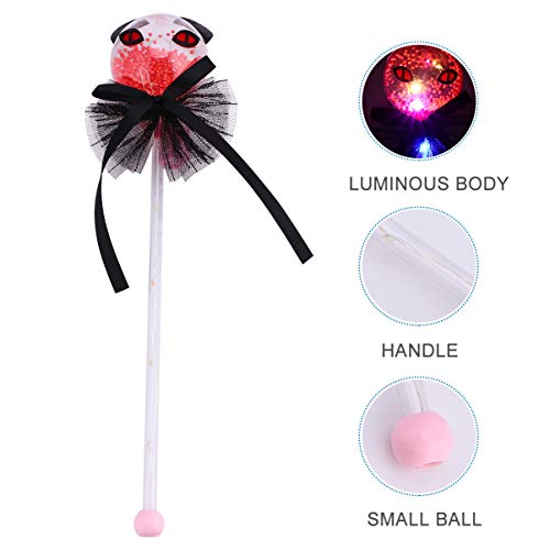 KESYOO O Dia Das Bruxas Levou Acender a Varinha Vara de Plástico Varinha Mágica Favores Do Partido D