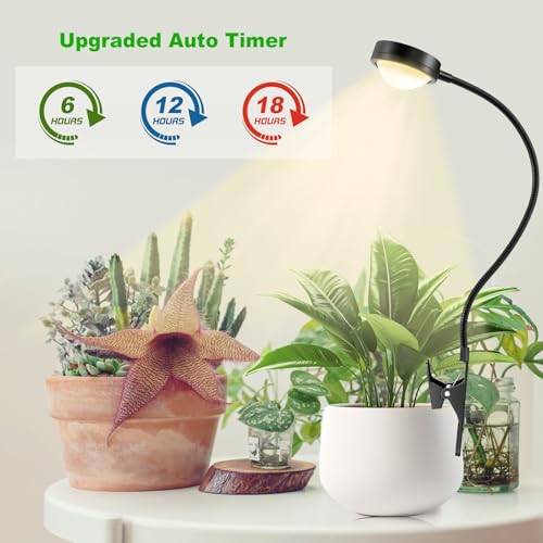 fayleer Pflanzenlampe LED Vollspektrum mit Optischer Linse und Timer – Ansicht 6