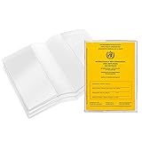 SCHUTZHÜLLE für internationale Impfbescheinigung, Impfbuch, Impfausweis, Impfheft ab 2008. Bitte beachten Sie die Abmessungen. Der neue Impfpass hat die Abmessungen 93 x 130 mm