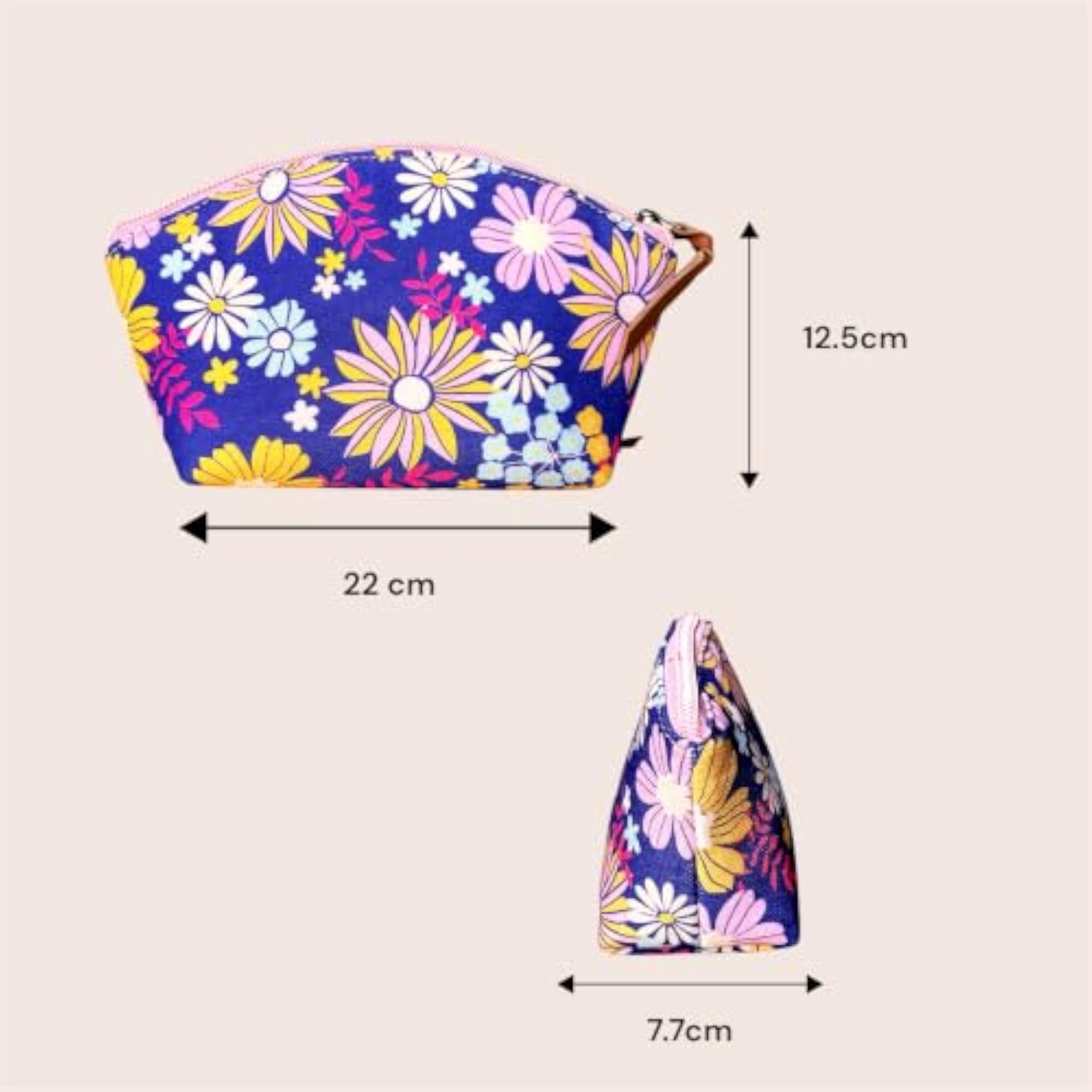 Floral Print Makeup Pouch, Stylish Storage Solution