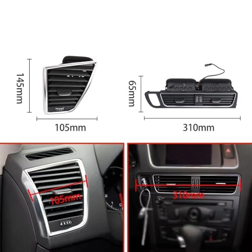 Grille d'aération centrale pour Audi Q5 SQ5 8R - Buse de climatisation tableau de bord avant - 3