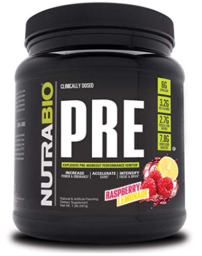 NutraBio PRE Workout V5 - Raspberry Lemonade