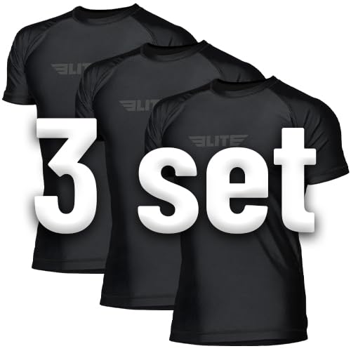 Elite Sports Jiu Jitsu BJJ Rash Guards Mens BJJ No GI MMA Ranked Short Sleeve Compression Base Layer Rash Guard product thumbnail 16