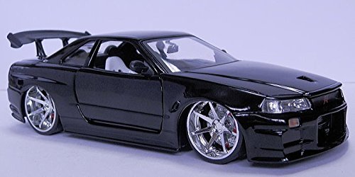 Jada 1:24 BIGTIME KUSTOMS Nissan Skyline GT-R BNR34 miniatura 7