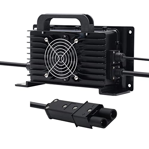 Eseegoo 48V 15A Ersatz Golfwagen Akku Ladegerät für 48 Volt Yamaha G19 G22 G14 G16 Drive 2 Pin Stecker / Fernglas Stil Stecker Wasserdicht IP67 Eseegoo 48V 15A Ersatz Golfwagen Akku Ladegerät für 48 Volt Yamaha G19 G22 G14 G16 Drive 2 Pin Stecker / Fernglas Stil Stecker Wasserdicht IP67